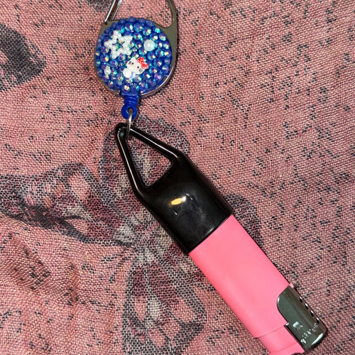 Clip-on Retractable Lighter Leash - Hello Kitty